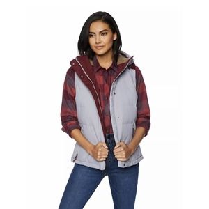 Columbia Winter Challenger Down Insulated Hooded Vest Jacket Womens Medium New